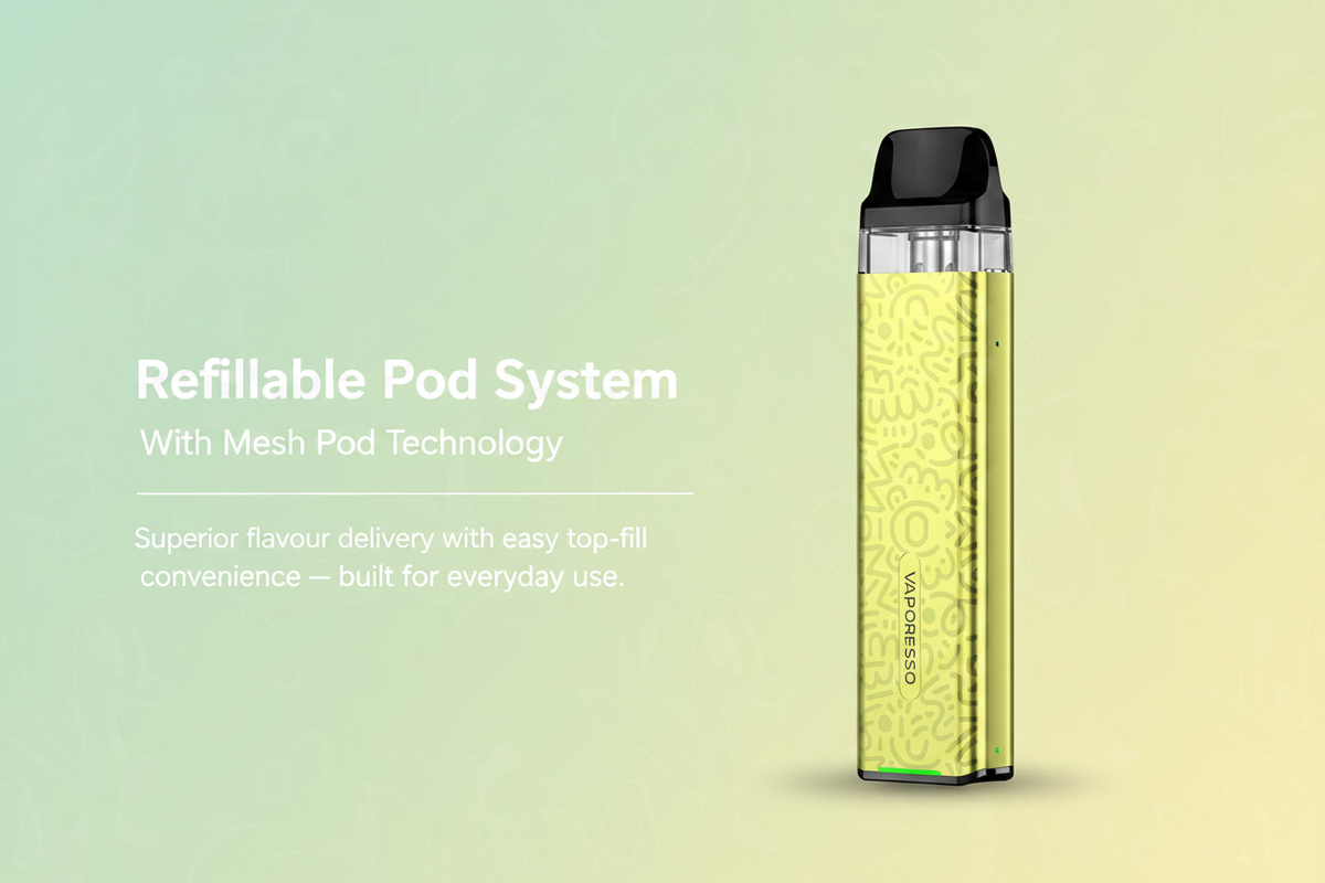 Refillable Pod System With Mesh Pod Information