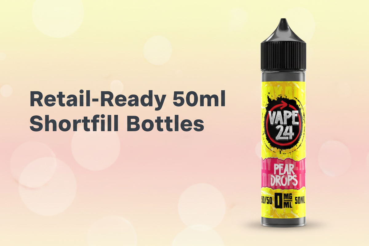 Retail-Ready 50ml Shortfill Bottles