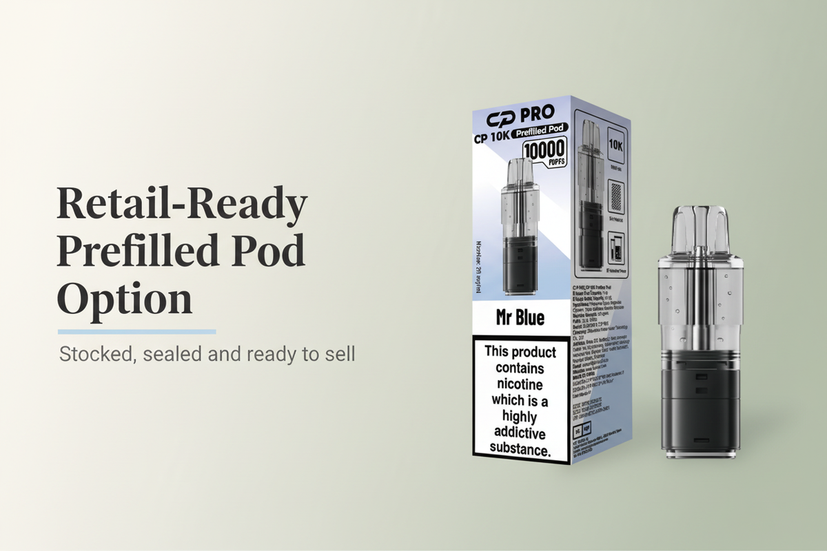 Retail-Ready Prefilled Pod Option