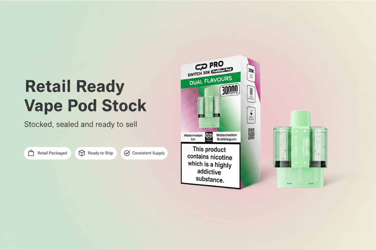 Retail Ready Vape Pod Stock