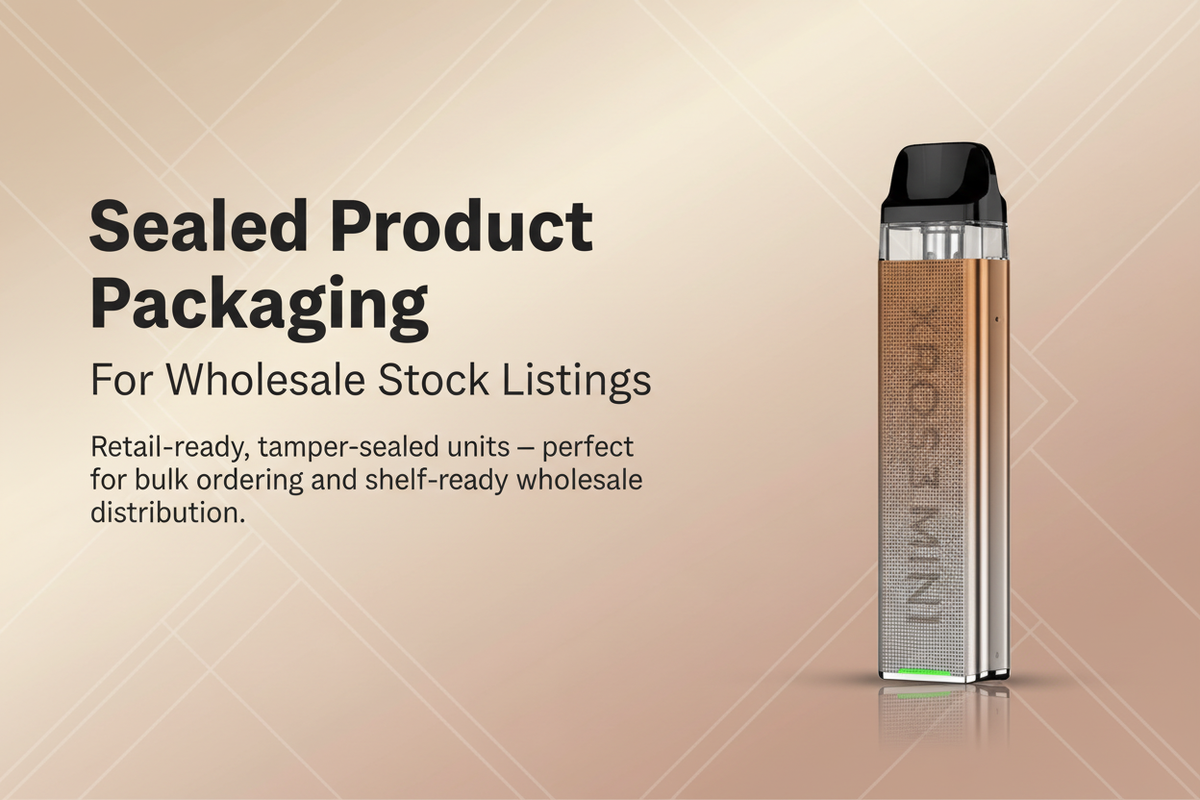 Sealed Product Packaging for Wholesale Stock Listings