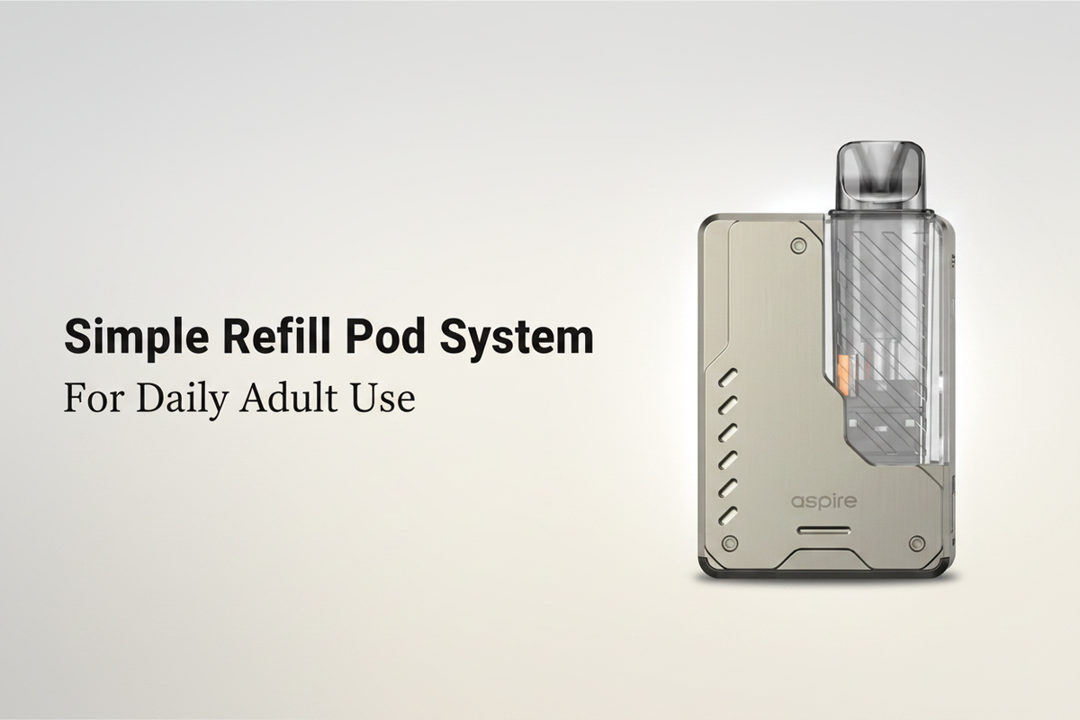 Simple Refill Pod System for Daily Adult Use