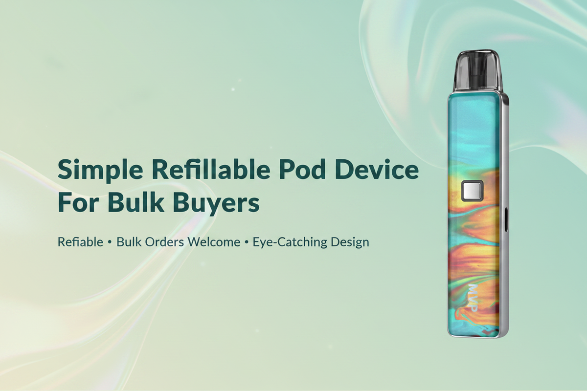 Simple Refillable Pod Device For Bulk Buyers