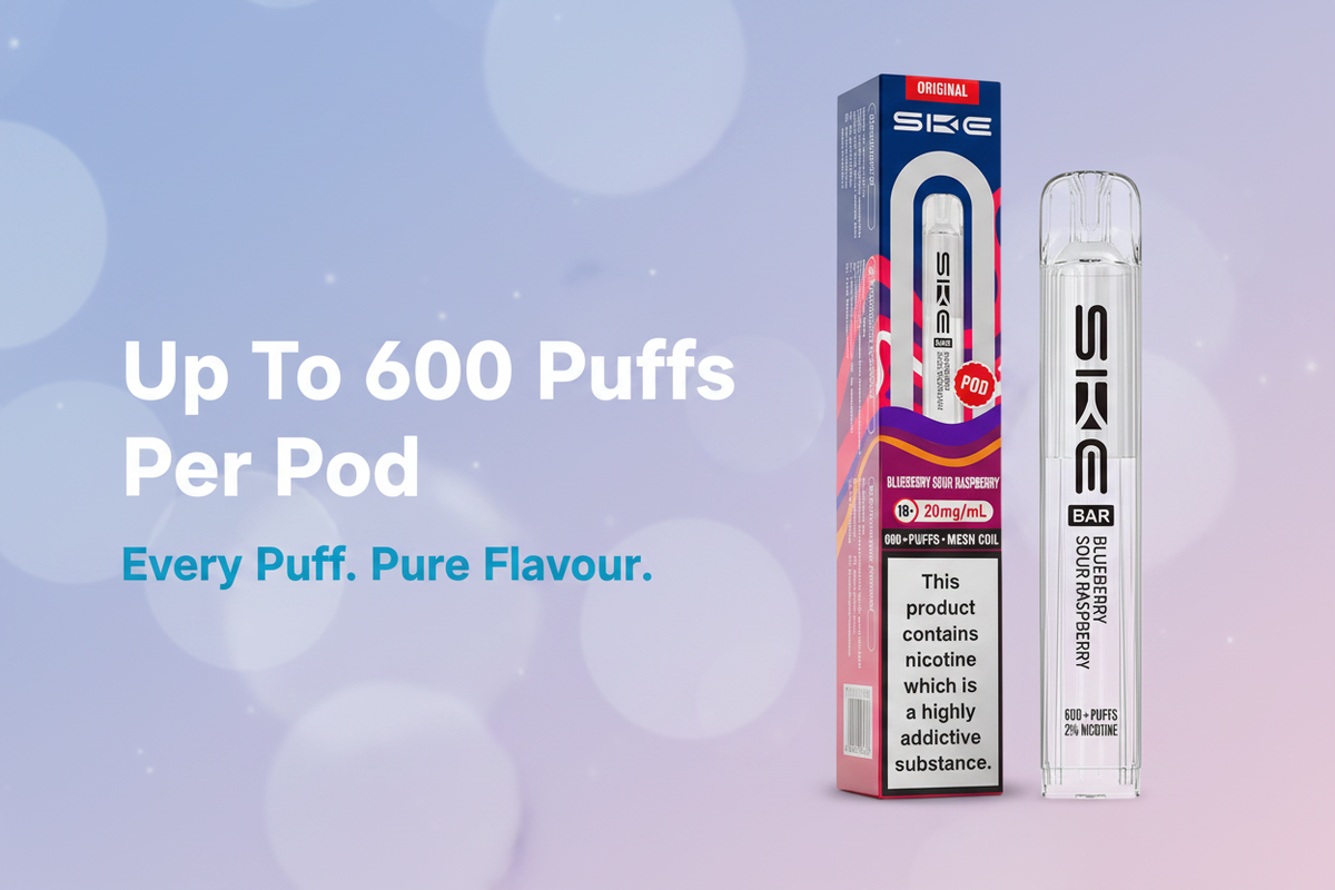 Up To 600 Puffs Per Pod