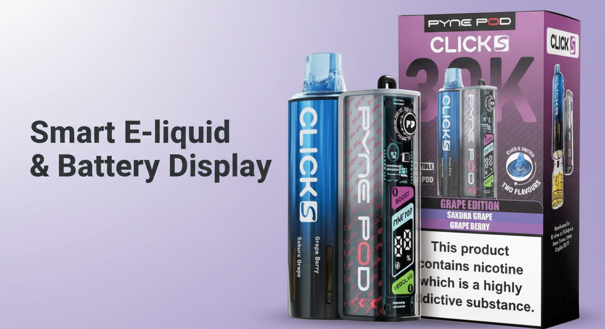 Smart E-liquid & Battery Display
