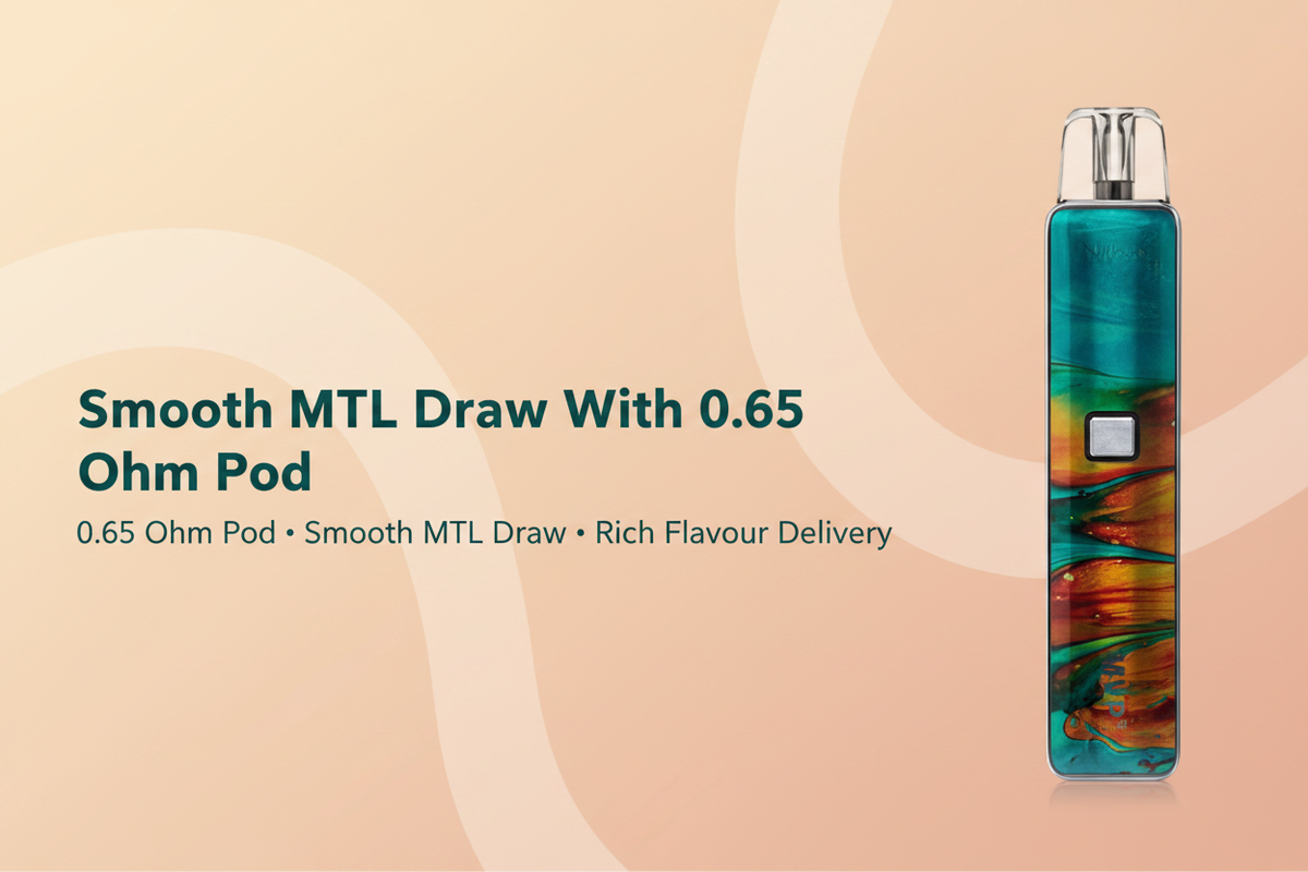 Smooth MTL Draw With 0.65 Ohm Pod