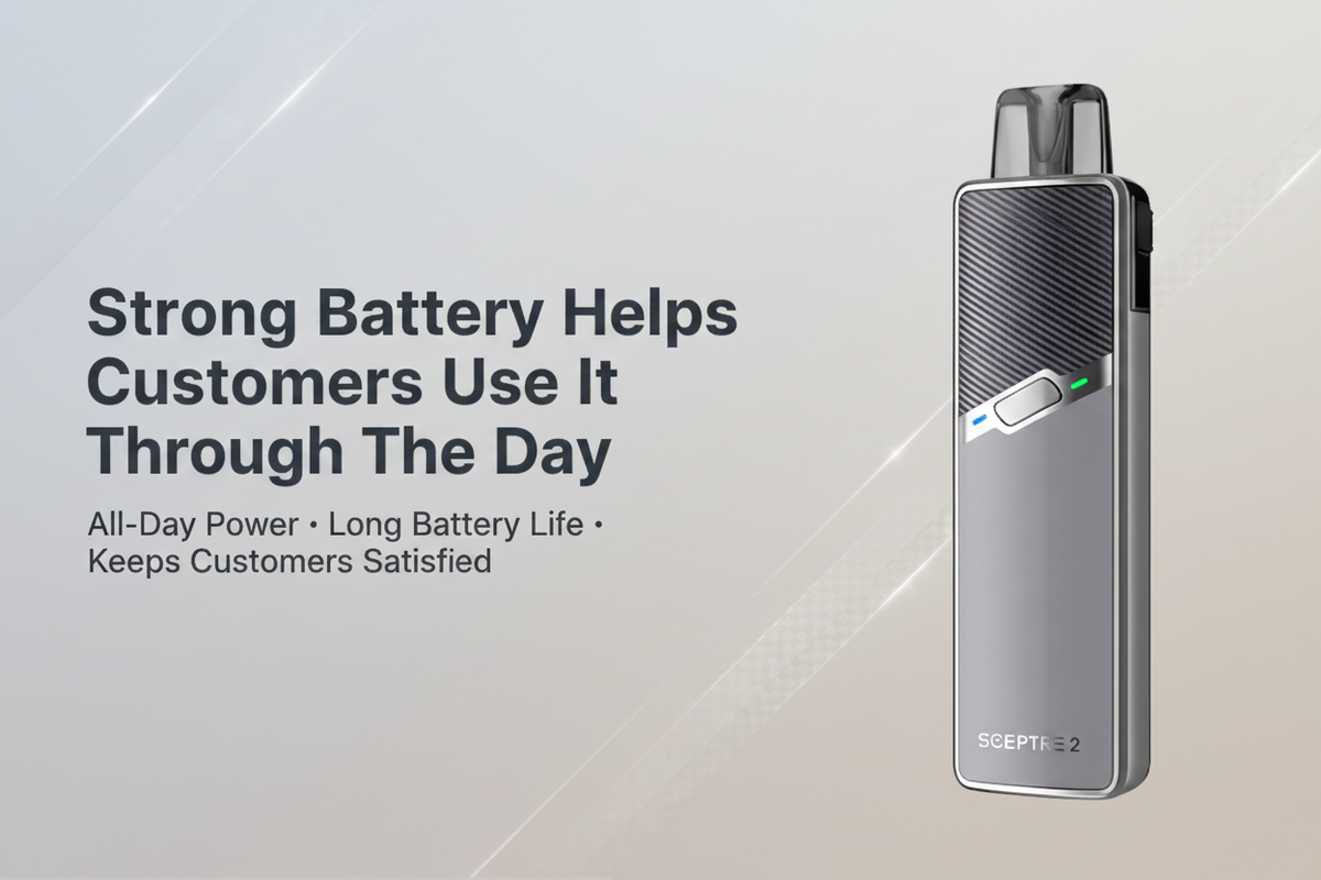Strong battery helps customers use it through the day