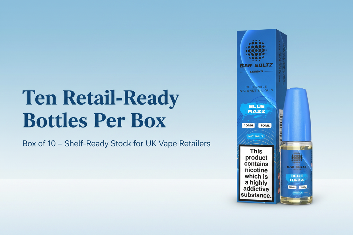 Ten Retail-Ready Bottles Per Box