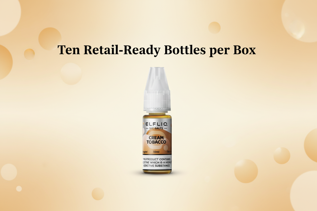 Ten Retail-Ready Bottles per Box