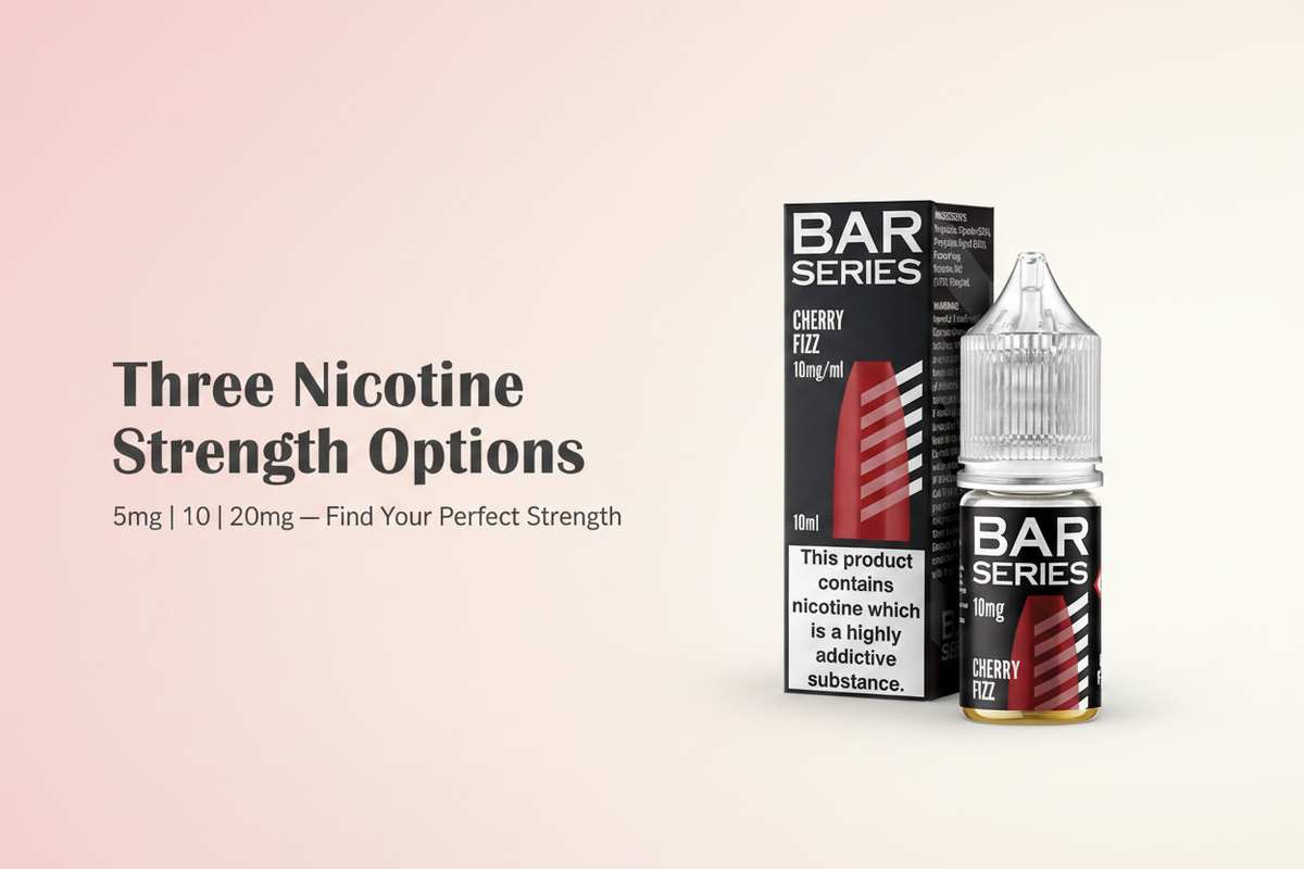 Three Nicotine Strength Options