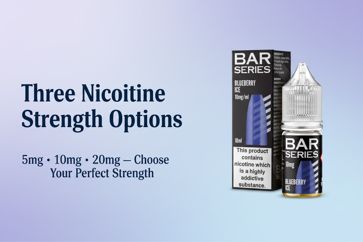 Three Nicotine Strength Options