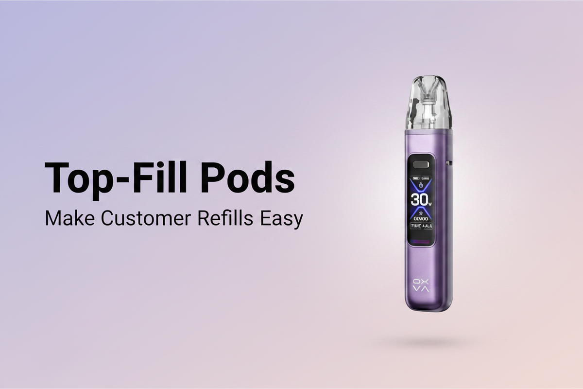 Top-Fill Pods Make Customer Refills Easy