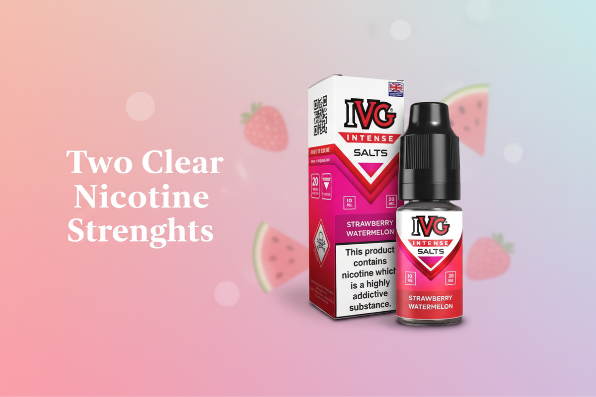 Two Clear Nicotine Strengths