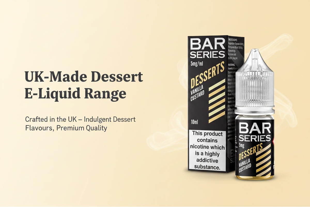UK-Made Dessert E-Liquid Range